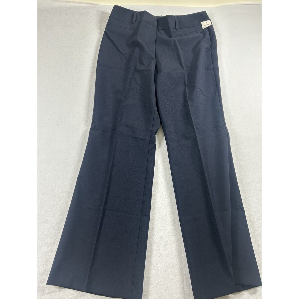 David Wareen New York Women's Career Pants Size 12 Navy Blue Stretch NEW 335